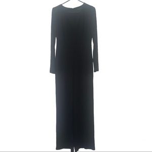 BCBG MAX AZRIA Black Pant Jumpsuit Romper Lace Arms Sz 8 $298 Retail